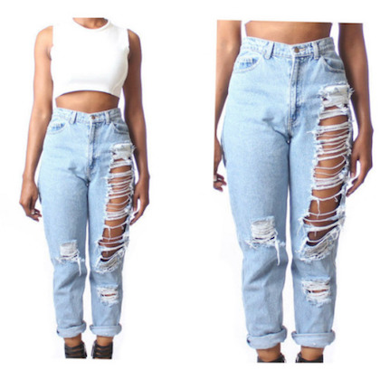 Tumblr.com/plus size boyfriend jeans