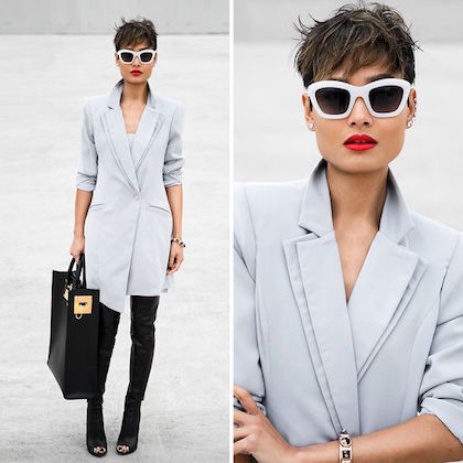 Pinterest.com/Shoulder pad jacket