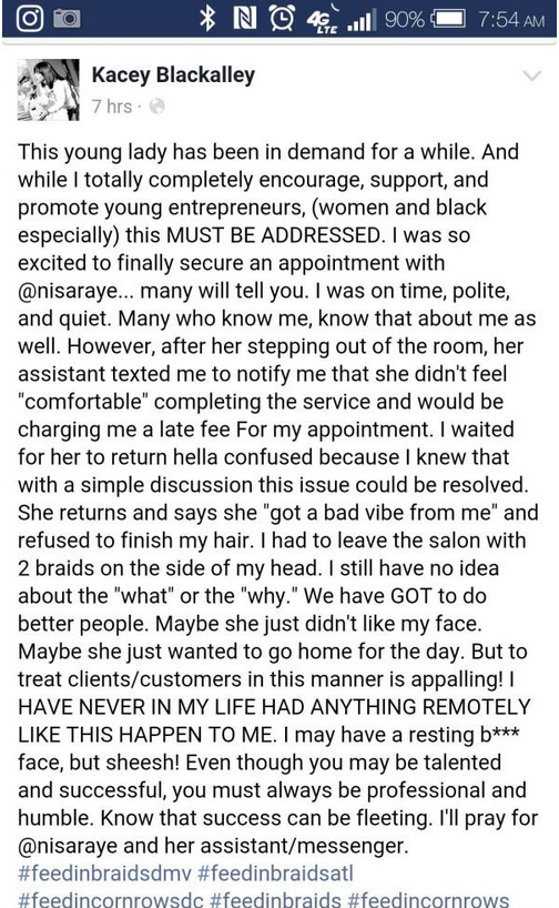 Stylist Refused To Do Your Hair 