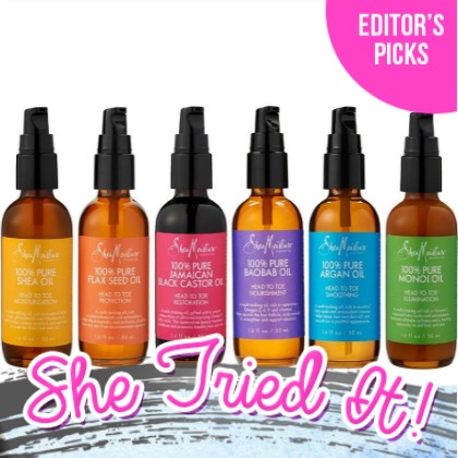 She Tried It: Shea Moisture's 100% Pure Oils Line