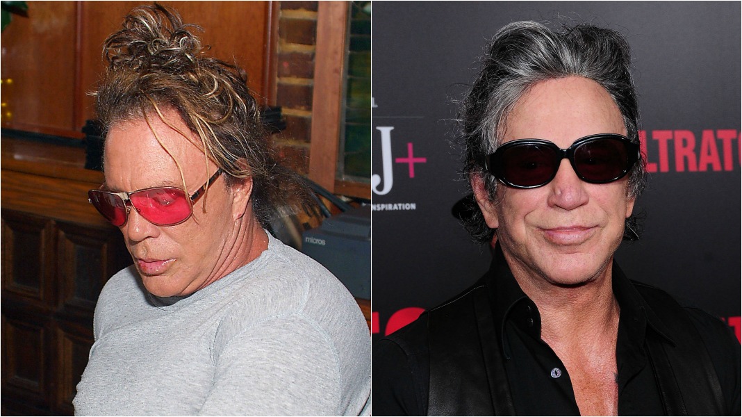 Mickey rourke men hair extensions 