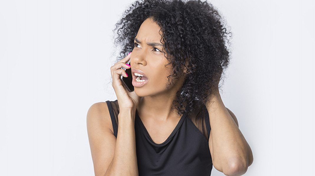 Fight with your mom on the phone