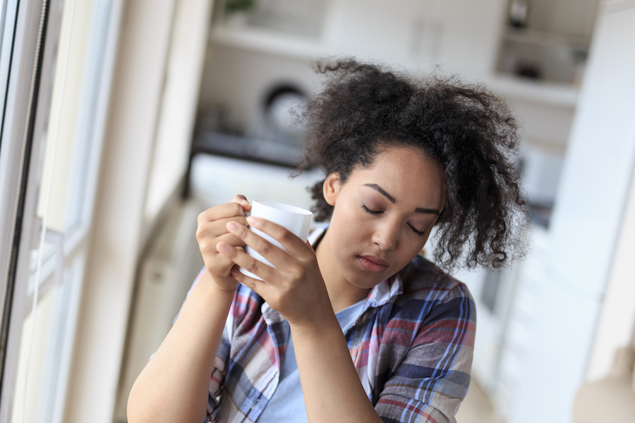 depressed woman
