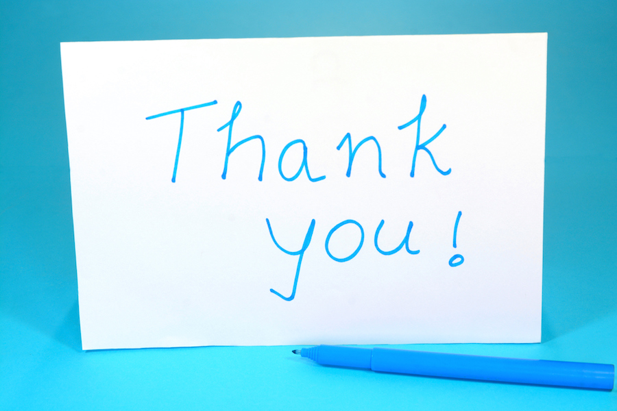 thank you card