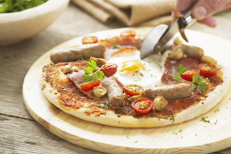breakfast pizzza