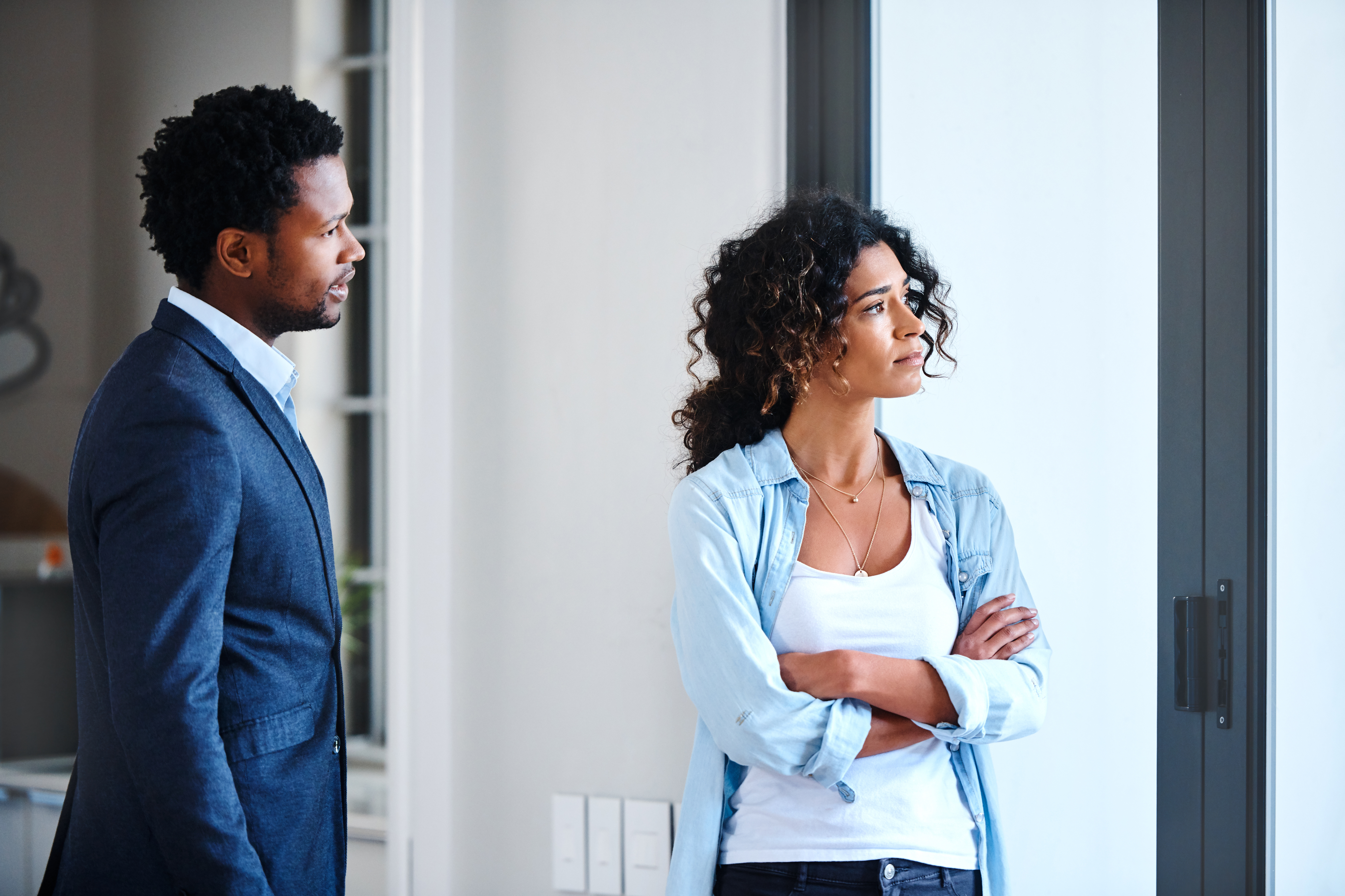 Giving him the silent treatment