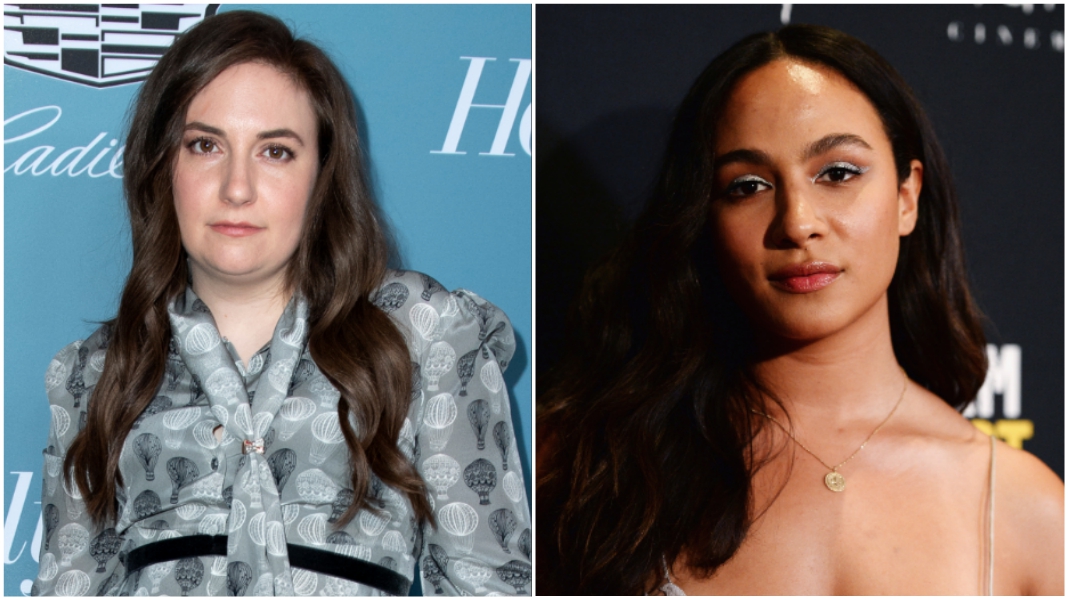 Lena Dunham and Aurora Perrineau