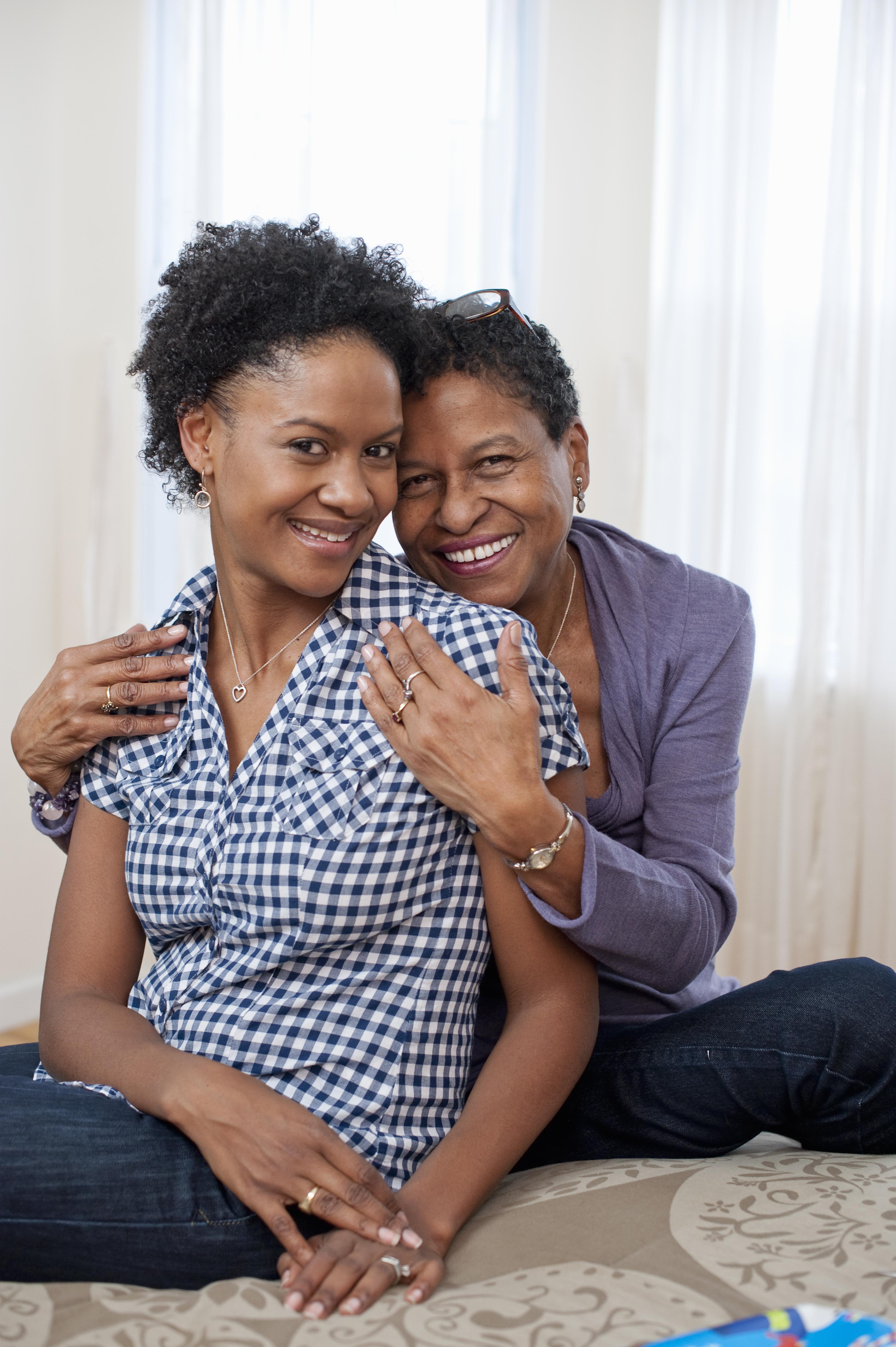Portrait of Adult Woman with her Mother