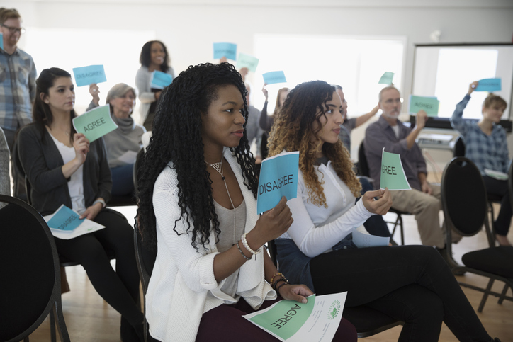 women supporting each other