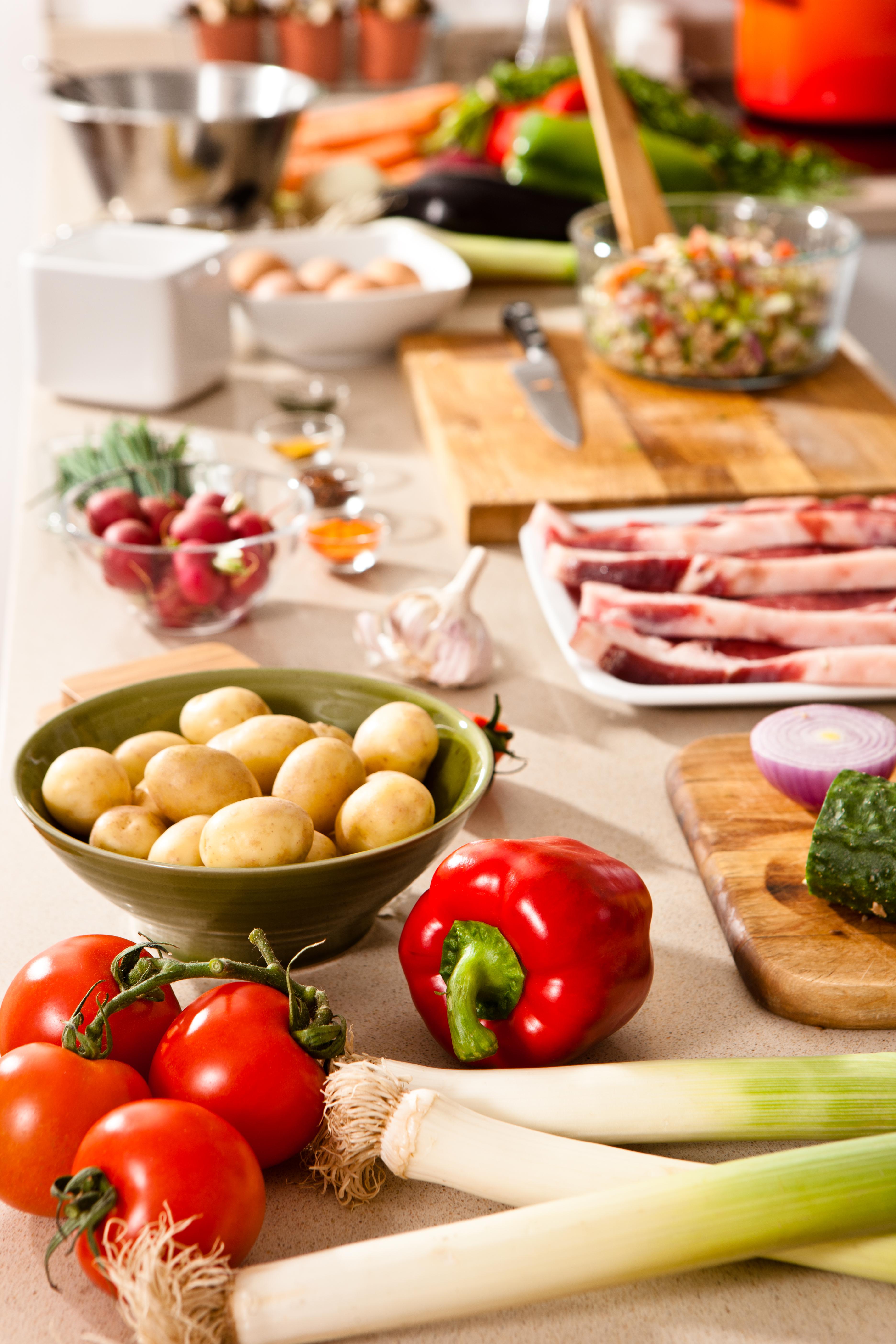 Cooking fresh food