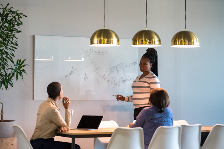 a woman in the workplace