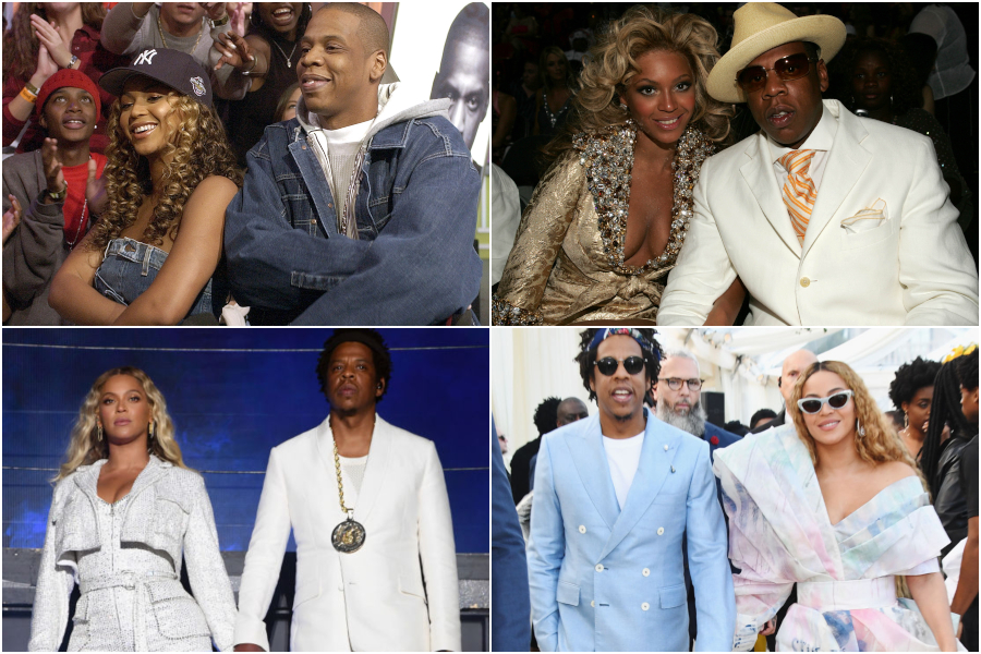 Beyoncé and Jay-Z over the years