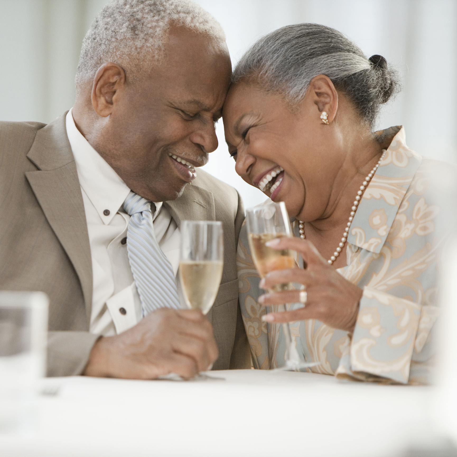 Senior Couple smiling and laughing