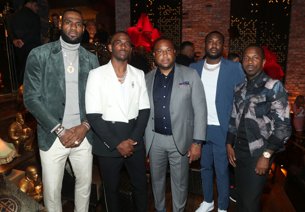 Lebron James, Chris Paul, Randy Mims, Meek Mill and Rich Paul