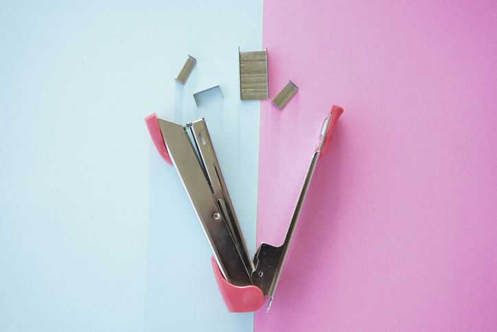 Directly Above Shot Of Stapler On Table