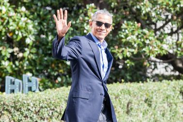 President Obama Departs White House En Route To Florida To Campaign For Hillary Clinton