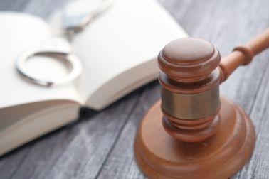 gavel and law book