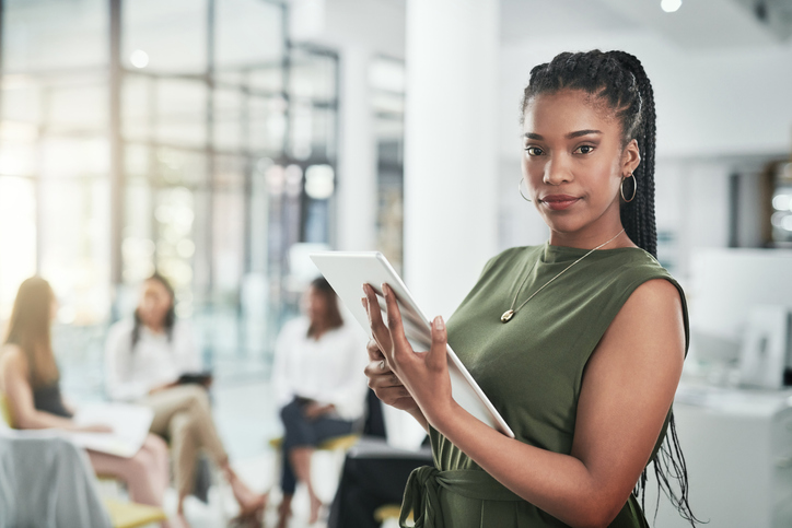 female boss at work