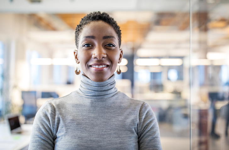 African female professional in casuals