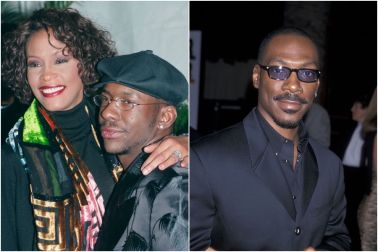 Whitney Houston, Bobby Brown and Eddie Murphy