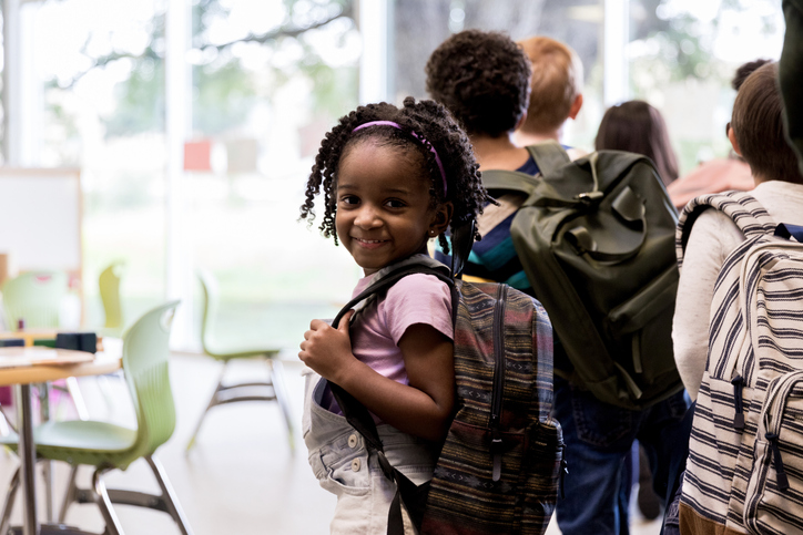 Sweet kindergarten student