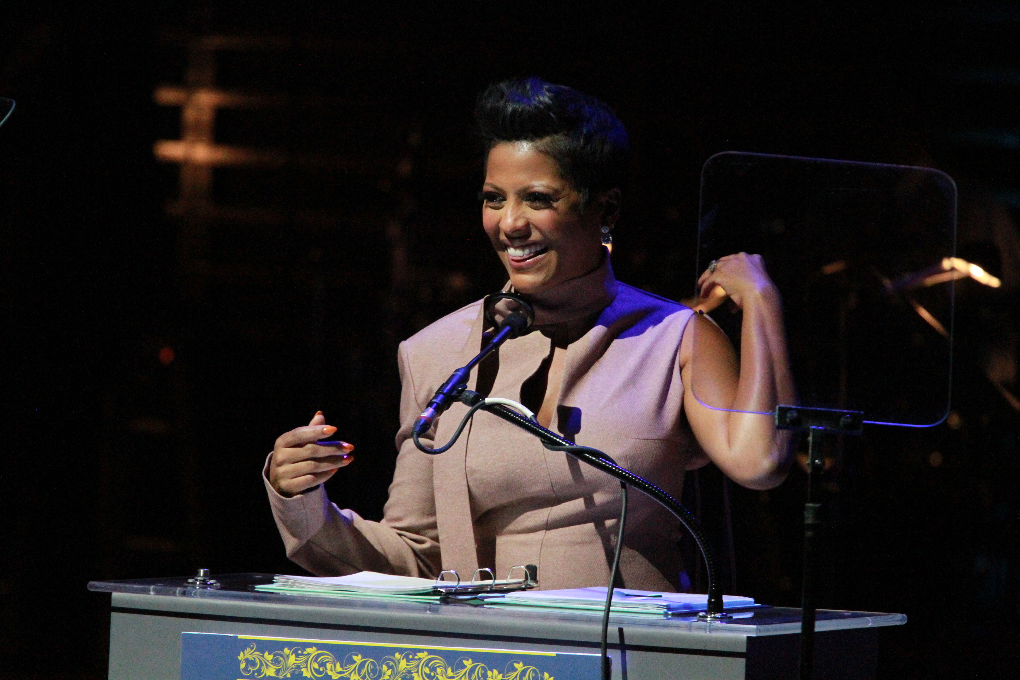 Tamron Hall (Mistress of Ceremony) at the 2019 Marian Anderson awards where Kool and the Gang were honored at the Kimmel Center in Philadelphia