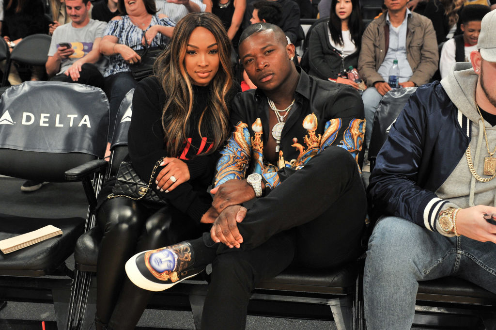 Celebrities At The Los Angeles Lakers Game