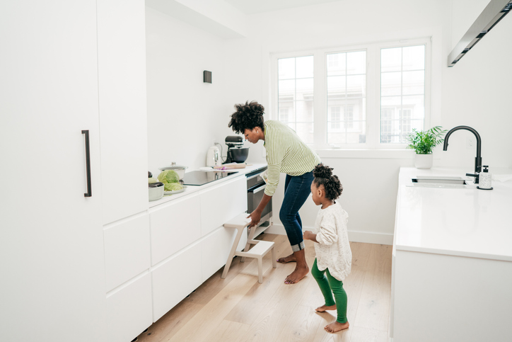 Staying at home with kids