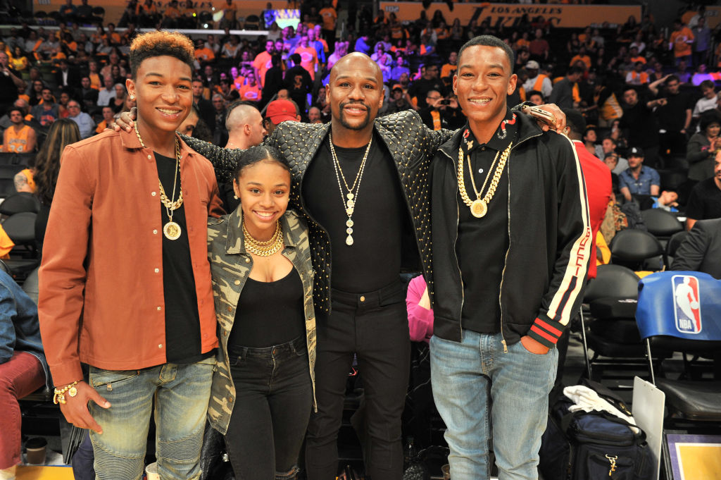 Celebrities At The Los Angeles Lakers Game