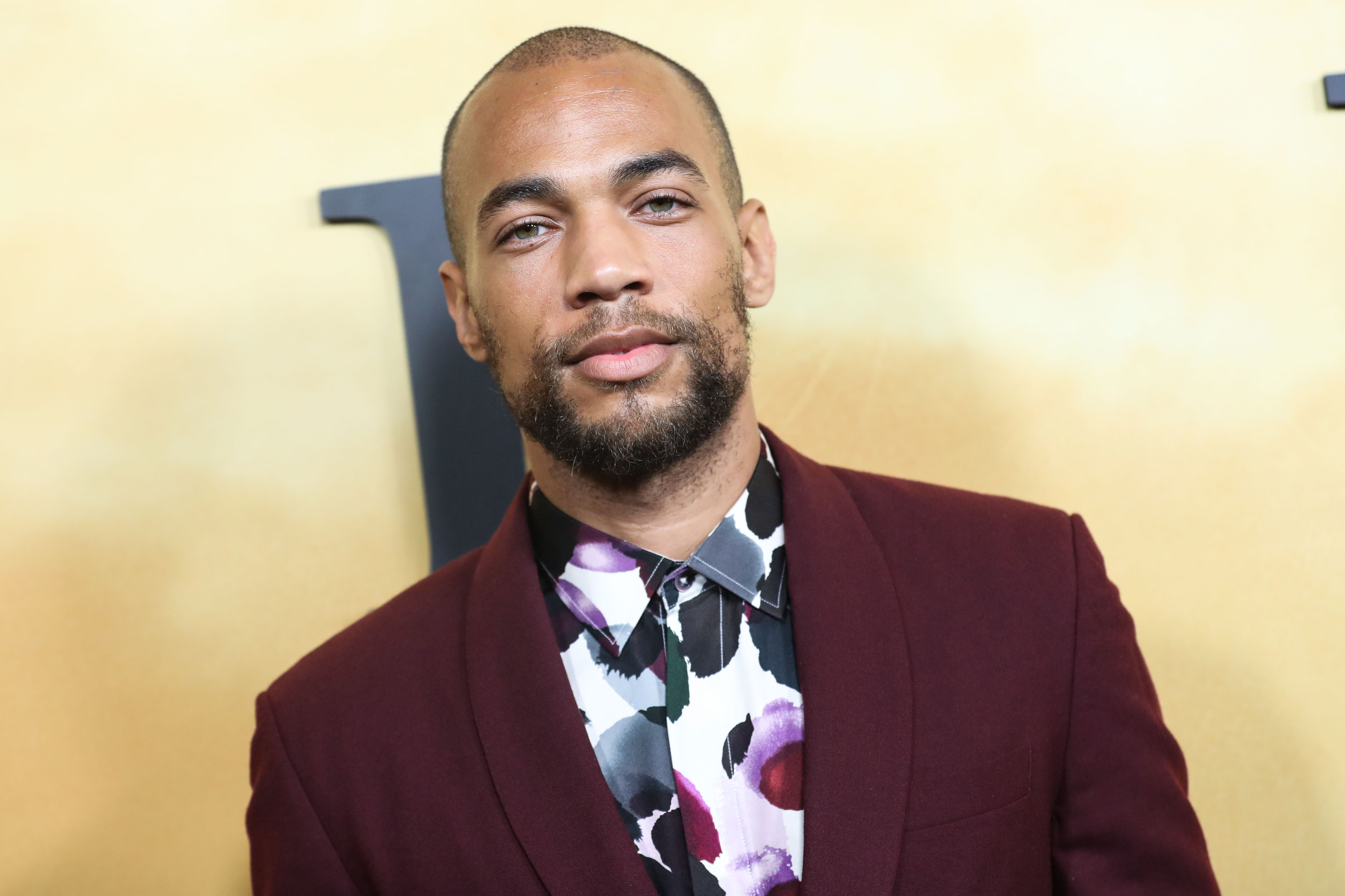 Kendrick Sampson arrives at the Los Angeles Premiere Of Focus Features&apos; &apos;Harriet&apos; held at The Orpheum Theatre on October 29, 2019 in Los Angeles, California, United States.