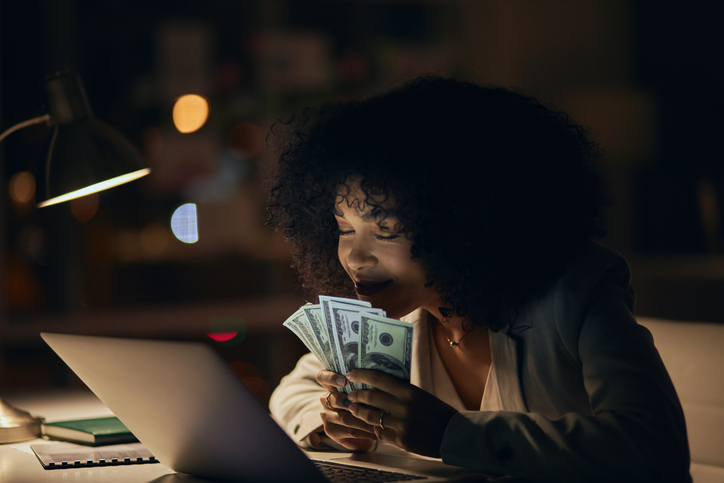 She’s making money throughout the night