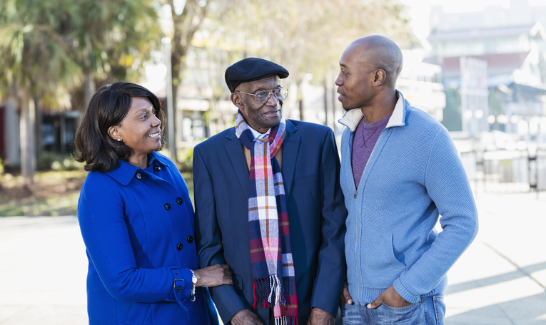 Multi-generation African-American family