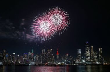 Fireworks Celebrate the Chinese New Year in New York City