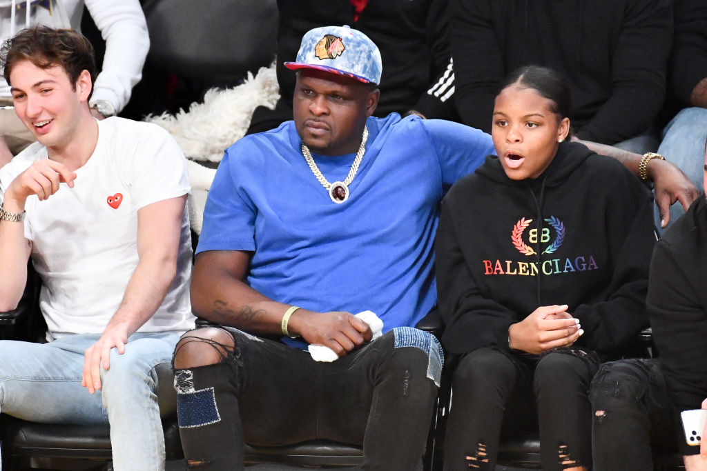 Celebrities At The Los Angeles Clippers Game