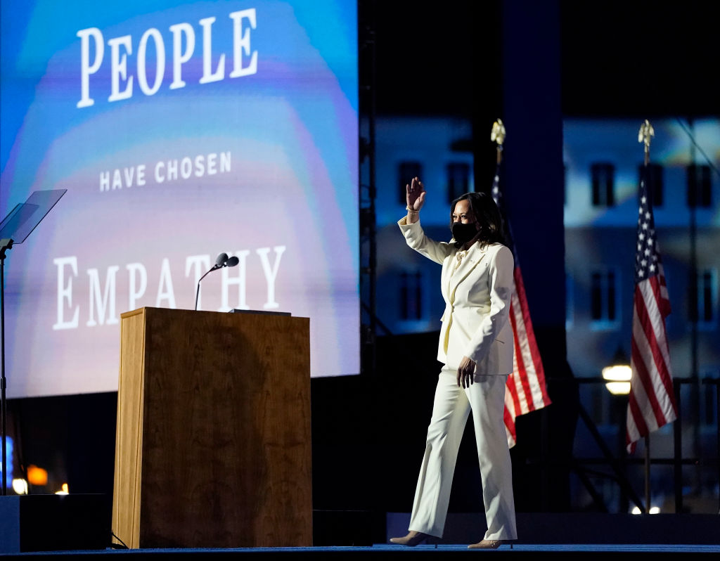 President-Elect Joe Biden And Vice President-Elect Kamala Harris Address The Nation After Election Win