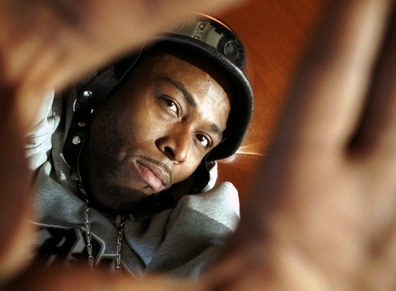 Rapper Black Rob at the offices of Bad Boy Records in Manhat