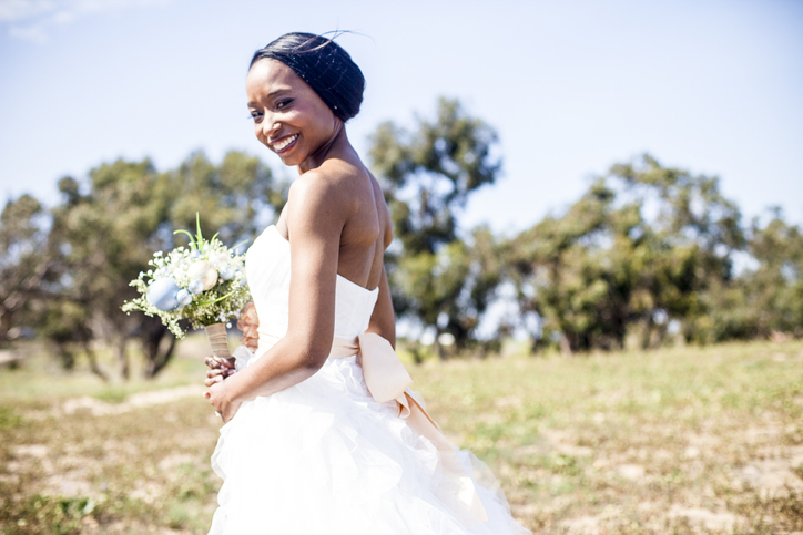 Beautiful African American Bride