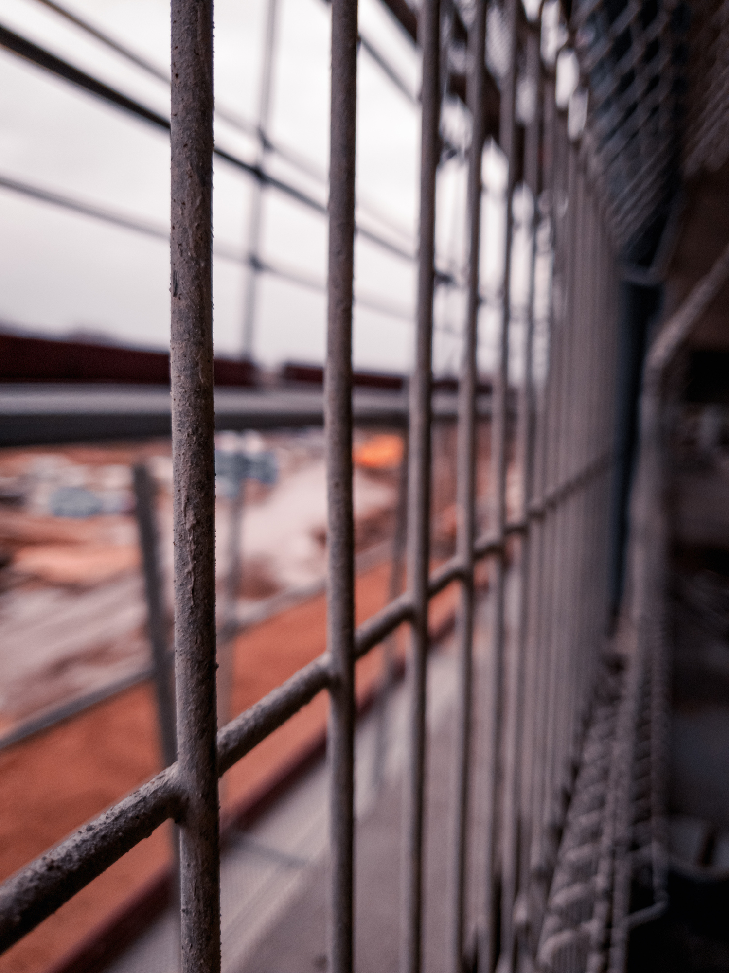 Close-Up Of Metal Railing In Building