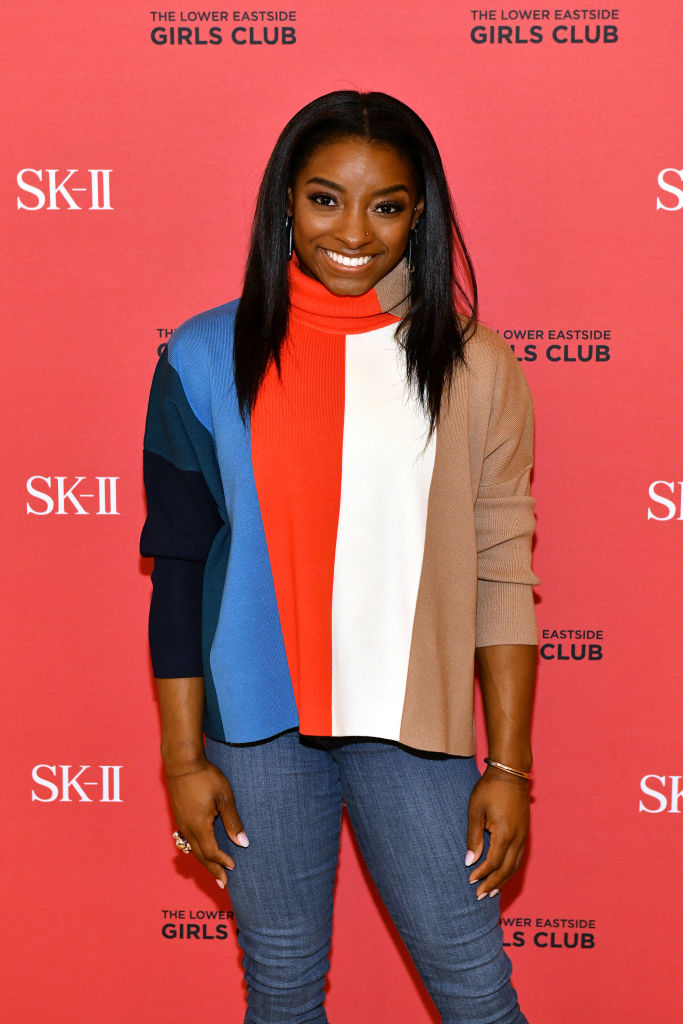 Simone Biles Visits The Lower Eastside Girls Club With SK-II