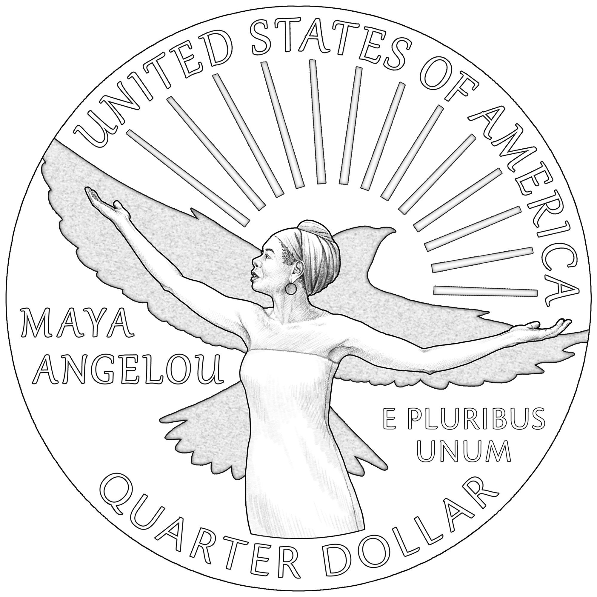 maya angelou us mint quarter
