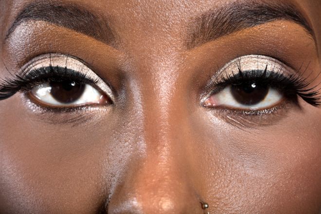 Beauty portrait of a young African American woman