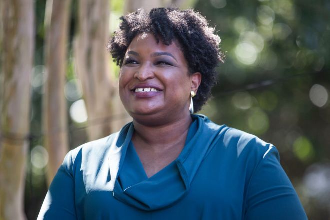 Stacey Abrams Campaigns With Virginia Gubernatorial Candidate Terry McAuliffe In Norfolk, Virginia