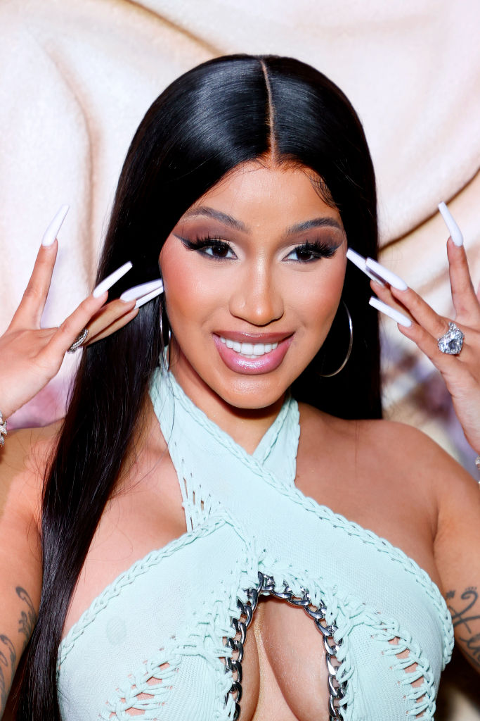 Cardi B face tattoo