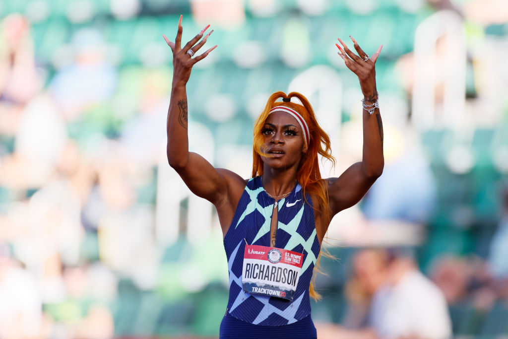 Sha'Carri Richardson at the 2020 U.S. Olympic Track & Field Team Trials - Day 2