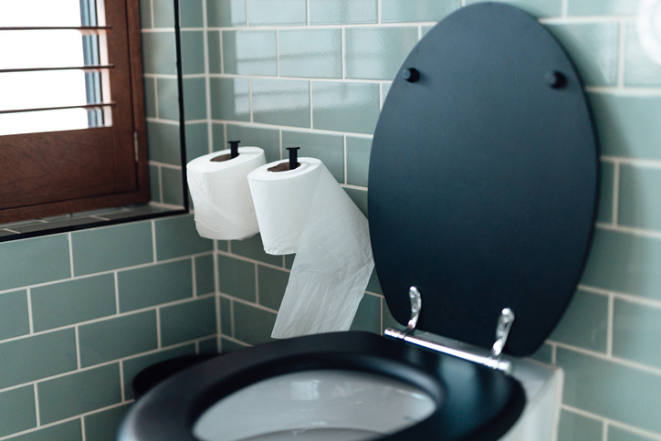The Corner Of A Stylish Bathroom Interior