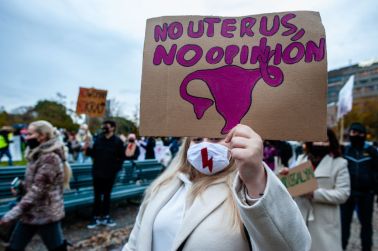 Protest Against Abortion Ban In Poland, Takes Place In The Hague