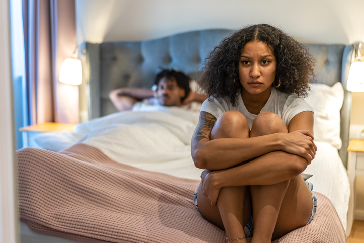 Husband and wife with sexual problems