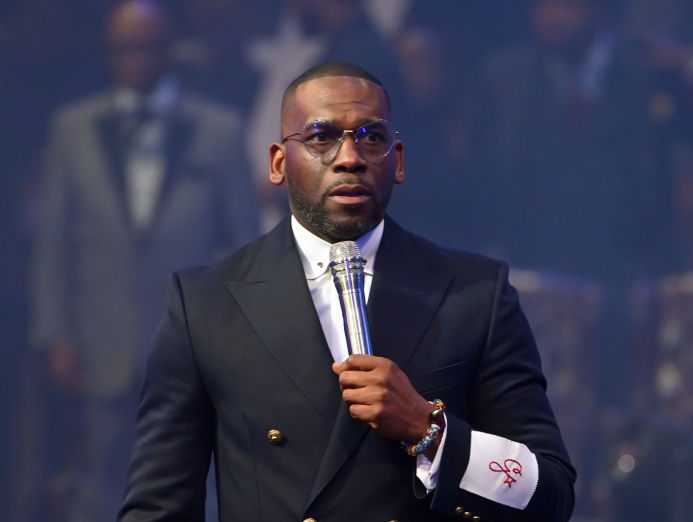 Pastor Jamal Bryant Speaks at the New Birth Missionary Baptist Church Good Friday Service.