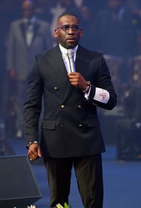 Pastor Jamal Bryant Speaks at the New Birth Missionary Baptist Church Good Friday Service.