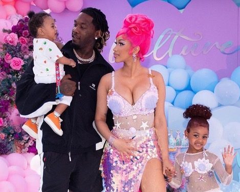 Cardi B and Kulture Birthday Party